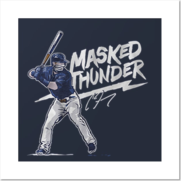 Clint Frazier Masked Thunder Wall Art by KraemerShop